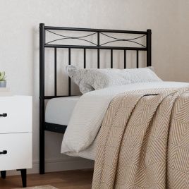 Metal Headboard Black 75cm