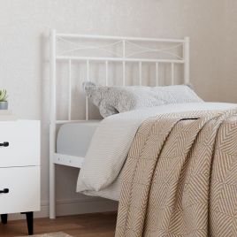 Metal Headboard White 75cm