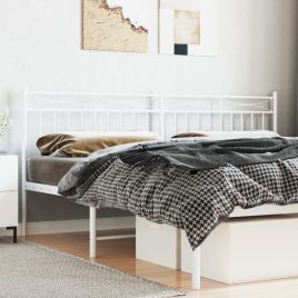 Metal Headboard White 180cm