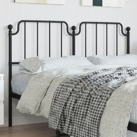 Metal Headboard Black 150cm