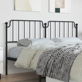 Metal Headboard Black 180cm