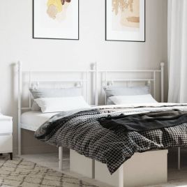 Metal Headboard White 180cm