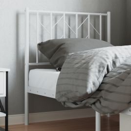 Metal Headboard White 75cm