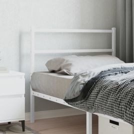 Metal Headboard White 100cm