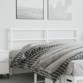 Metal Headboard White 160cm