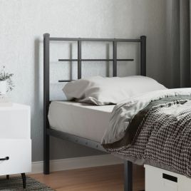 Metal Headboard Black 75cm