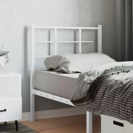 Metal Headboard White 75cm