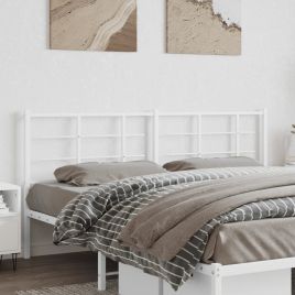 Metal Headboard White 180cm