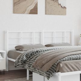 Metal Headboard White 193cm