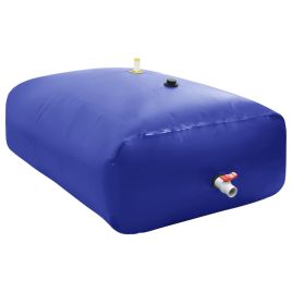 Water Tank with Tap Foldable 2100 L PVC - vid-156333