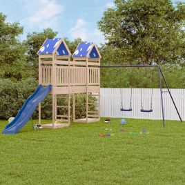 CAOMERE Outdoor Playset Solid Wood - Pine