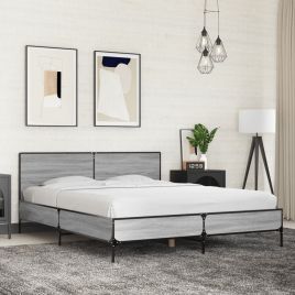 Bedframe Grey Sonoma 150x200cm King Size