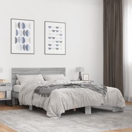 Bedframe Grey Sonoma 120x200cm