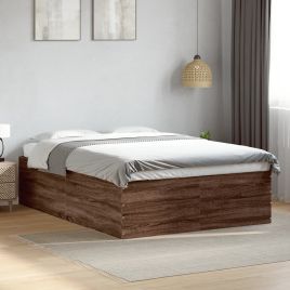 Bedframe Brown Oak 135x190cm Double