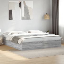 Bedframe Grey Sonoma 200x200cm
