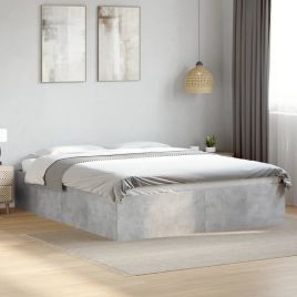 Bedframe Concrete Grey 150x200cm King Size
