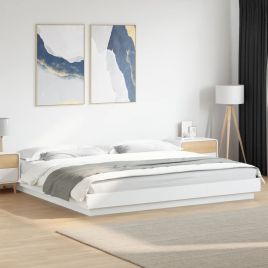 Bedframe White 180x200cm Super King