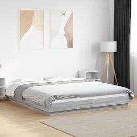 Bedframe Grey Sonoma 150x200cm King Size