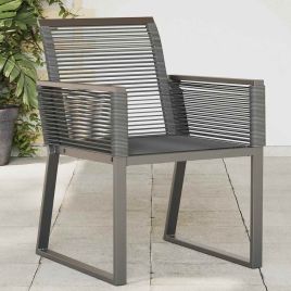 TAIFORD Garden Chairs 4 pcs Poly Rattan - Black