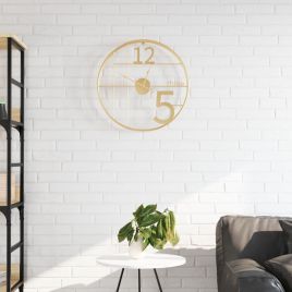 Wall Clock Gold 50 cm Iron