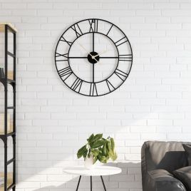 Wall Clock Black 50 cm Iron