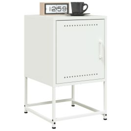 Bedside Cabinets 2 pcs White 36x39x60.5 cm Steel