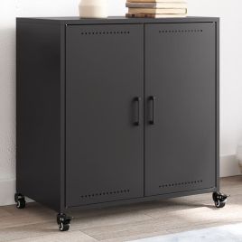 Sideboard Black 68.5x39x72 cm Steel