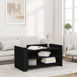 Coffee Table Black 100x50x50 cm Engineered Wood