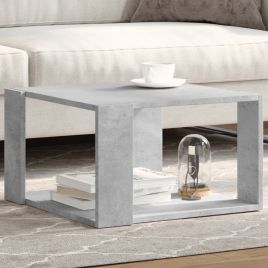 Coffee Table Concrete Grey 51.5x51.5x30 cm Engineered Wood