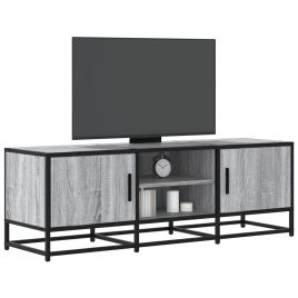 TV Cabinet Grey Sonoma 120x35x41 cm Engineered Wood and Metal