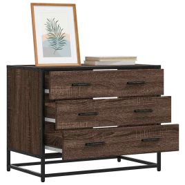 OKWAR I Oak Finish Chest of Drawers - Medium-sized, 3 Drawers