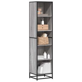 Book Cabinet Grey Sonoma 40x35x170.5 cm Engineered Wood