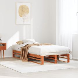 Bedframe Wax Brown 90x190cm Single Solid Wood Pine