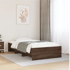 Bedframe Brown Oak 90x200cm Engineered Wood