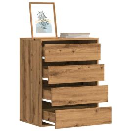OPLASH I Oak Finish Chest of Drawers - Medium-sized, 4 Drawers