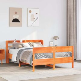Bedframe Wax Brown 120x200cm Solid Wood Pine