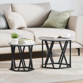 Nesting Side Tables 2 pcs Grey Sonoma Engineered Wood