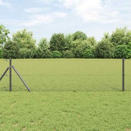 Hexagon Fence Grey 0.6x10 m Steel