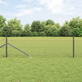 Hexagon Fence Grey 0,8x10 m Steel