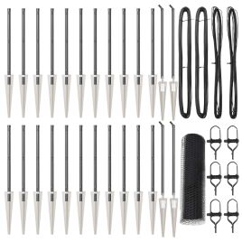 Hexagon Fence Grey 0.5x50 m Steel