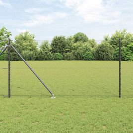 Hexagon Fence Grey 1.4x50 m Steel