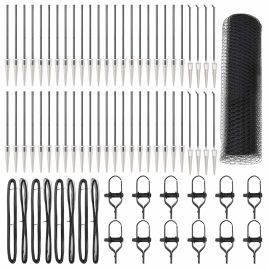 Hexagon Fence Grey 0.4x100 m Steel