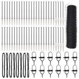 Hexagon Fence Grey 0.5x100 m Steel