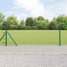 Hexagon Fence Green 0.4x25 m Steel