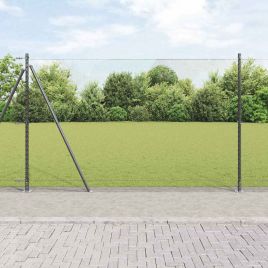 Hexagon Fence Grey 1.4x25 m Steel