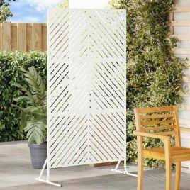 Privacy Screen White 100x50x180 cm Steel