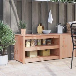 Outdoor Kitchen Cabinet 106x55x64 cm Solid Wood Douglas