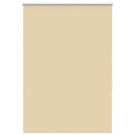 Roller Blind Blackout Beige 110x130 cm Fabric Width 105.7 cm Polyester