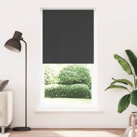 Roller Blind Blackout Black 95x210 cm Fabric Width 90.7 cm Polyester