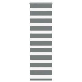 Zebra Blind Dark Grey 50x100 cm Fabric Width 45.9 cm Polyester